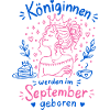 Queens Born in September Doodle
