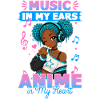 Anime and Music Chibi Black Girl