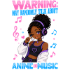 Anime and Music Chibi Black Girl