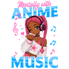 Anime and Music Chibi Black Girl