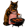 Barbecue Cat