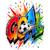 Tor-Explosion Fußballkunst Treffer