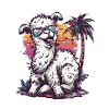 Alpaka Llama Sommer Urlaub