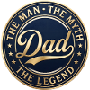 Dad Legend Emblem Badge