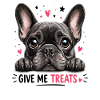 Give Me Treats French Bulldog Funnier