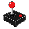 Classic Retro Joystick T-Shirt 80s Gaming