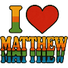 Ich liebe Matthew Rainbow Retro