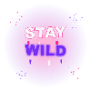 Stay Wild – Neon-Graffiti-Typografie