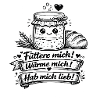 Kuscheljam Motiv Sauerteig Herz