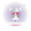 Predator Wolf - Neon Geometric Wolf