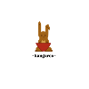 Bunny with Red Triangle Bowl