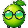 Limette Zitrone Cartoon Sommerdesign