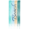 Pastel dash with vertical word