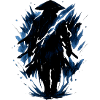Midnight blue feather fire