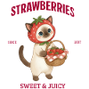 Strawberry Cat Sweet & Juicy