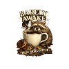 Kaum wach – Kaffee-Waschbär
