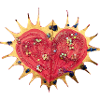 Sonnenherz Glitzerstern Herz