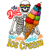Skelett mit Eis