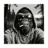 Gorilla smoking cigarette
