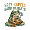 Erst Kaffee Dann Namaste Yoga Frosch