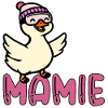 Mamie française - Skieuse Oie