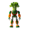 Farbenfroher Veggie-Roboter