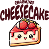 Süßer Kawaii Cheesecake Erdbeere