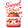 Sweet Vibes Only Strawberry Kawaii