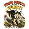 Buddelheld Husky gräbt