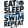 Eat Sleep Swim Repeat Swimmer Gift