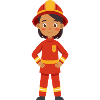 Feuerwehr-Feuerwehr-Uniform-Mädchen