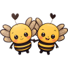 Bees Holding Hands