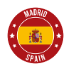 Madrid-Spanien-Rundenabzeichen