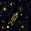 Golden Rocket in Cosmic Orbit