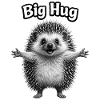Gros câlin bébé hérisson
