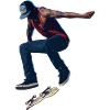 Neon-Skate-Sprung in Urban Burst