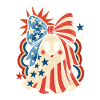 Patriotic Bow Ghost