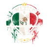 Mexiko Herzflagge Pulse