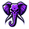 Lila Elefantenlogo