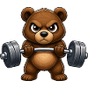 Entraînement de musculation Bear avec haltères