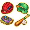 Vibrant Baseball Gear Mashup
