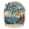 Lake Tahoe Retro Landschaft