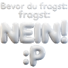 BEVOR DU FRAGST: NEIN!