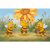 Bees in floral harmony