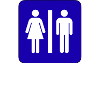 Toiletten-Piktogramm-Duo-Schild
