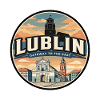 Retro Lublin Krakow Gate Travel Badge