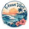 Ocean Vibes Tropical Sunset