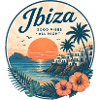 Affiche tropicale Ibiza Sunset
