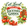 Aquarell Tomatenranke: Eat Local Gartendesign