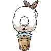 Cute Bunny Funny Boba Bubble Tea